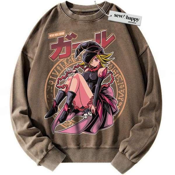 Wash Sweatshirt Gagaga Girl Sweatshirt, Anime Sweatshirt, Vintage Sweater