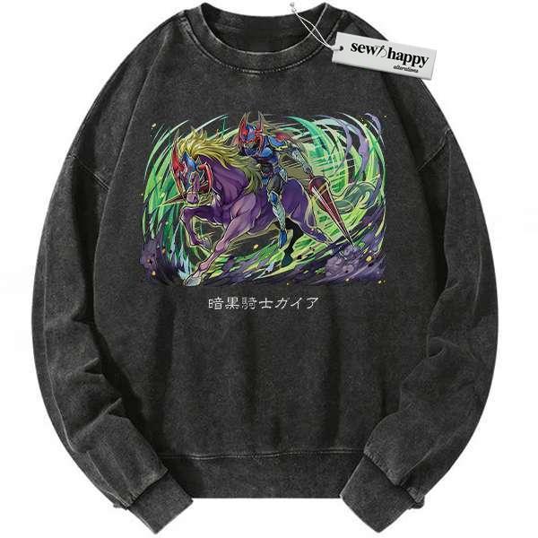 Wash Sweatshirt Gaia The Fierce Knight SweatSweatshirt, Anime SweatSweatshirt, Vintage Sweater