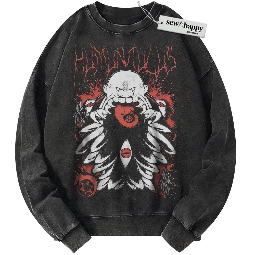 Wash Sweatshirt Gluttony Sweatshirt, Fullmetal Alchemist Sweatshirt, Anime Sweatshirt, Vintage Sweater