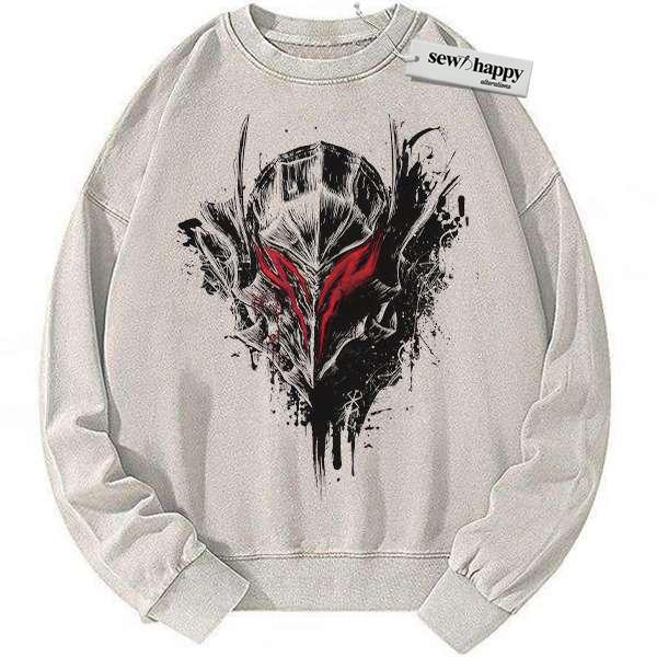 Wash Sweatshirt Guts Sweatshirt, Berserk Sweatshirt, Anime Sweatshirt, Vintage Sweatshirt