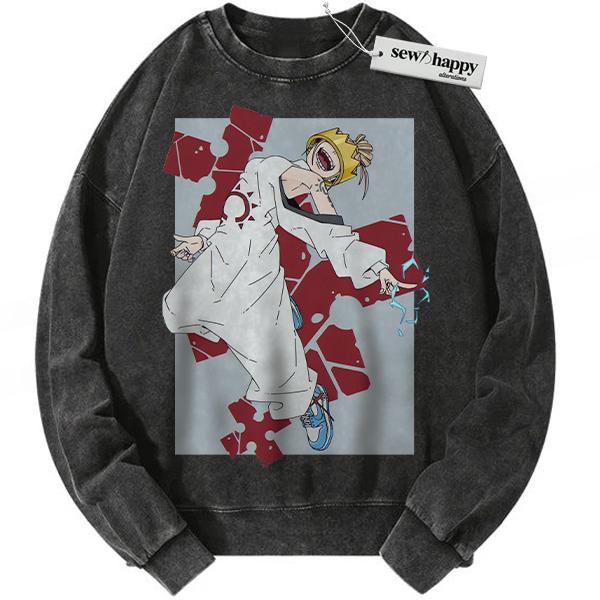 Wash Sweatshirt Haumea Sweatshirt, Fire Force Sweatshirt, Anime Sweatshirt, Vintage Sweatshirt