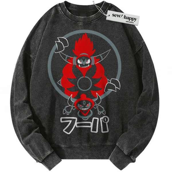 Wash Sweatshirt Hoopa Sweatshirt, Pokemon Sweatshirt, Anime Sweatshirt, Vintage Sweatshirt