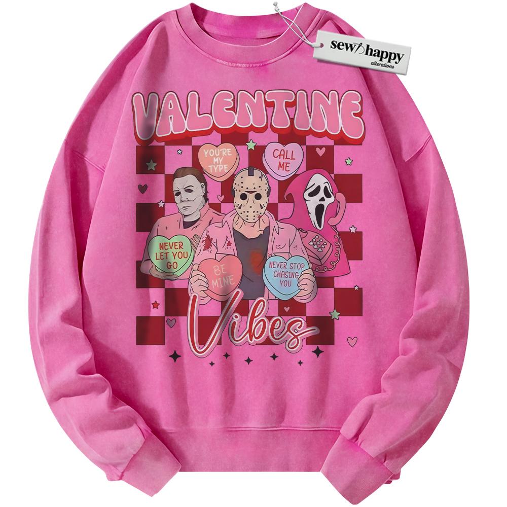 Wash Sweatshirt Horror Sweatshirt, Valentine's Day Sweatshirt, Movie Sweatshirt, Vintage Sweater