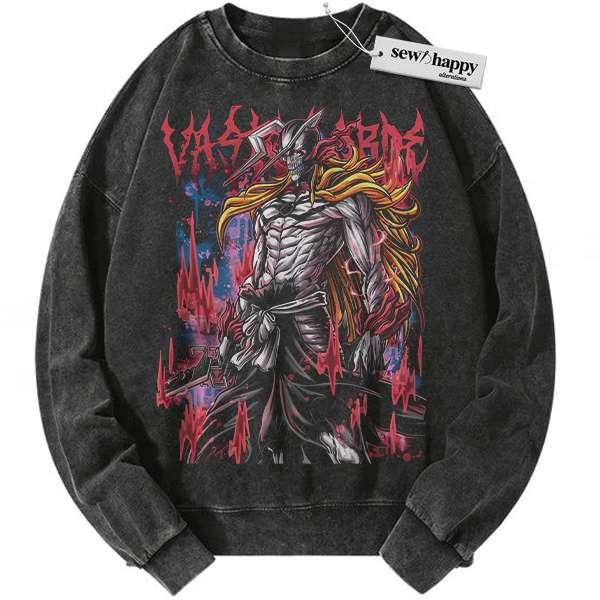 Wash Sweatshirt Ichigo Kurosaki Sweatshirt, Bleach Sweatshirt, Anime Sweatshirt, Vintage Sweatshirt