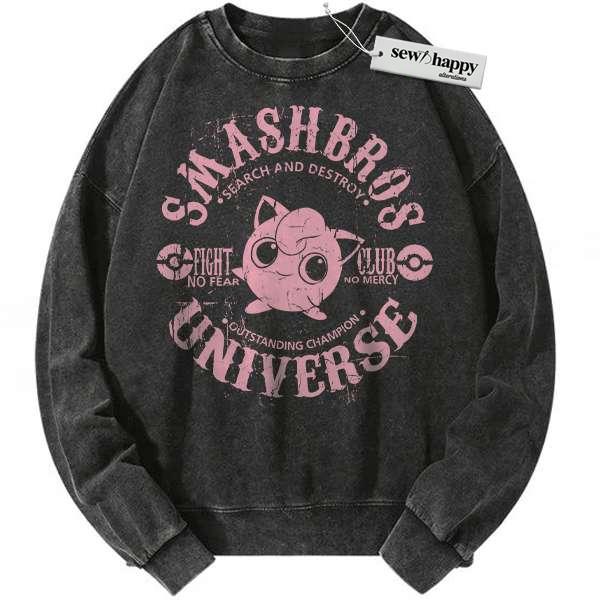 Wash Sweatshirt Jigglypuff Sweatshirt, Pokemon Sweatshirt, Anime Sweatshirt, Vintage Sweatshirt Wash Sweatshirt Jigglypuff Sweatshirt, Pokemon Sweatshirt, Anime Sweatshirt, Vintage Sweatshirt - Image 1