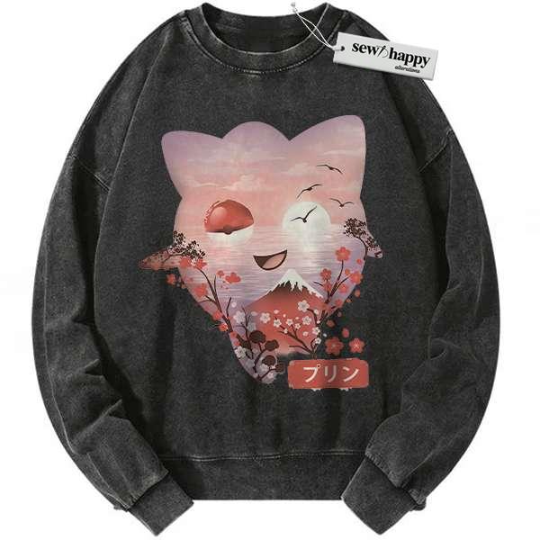 Wash Sweatshirt Jigglypuff Sweatshirt, Pokemon Sweatshirt, Anime Sweatshirt, Vintage Sweatshirt Wash Sweatshirt Jigglypuff Sweatshirt, Pokemon Sweatshirt, Anime Sweatshirt, Vintage Sweatshirt - Image 1
