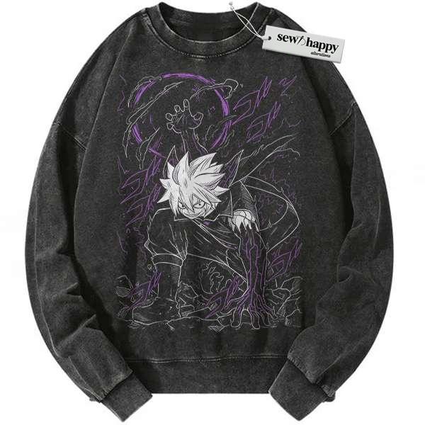 Wash Sweatshirt Jinn Sweatshirt, Edens Zero Sweatshirt, Anime Sweatshirt, Vintage Sweatshirt