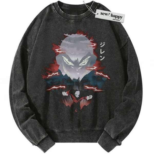 Wash Sweatshirt Jiren Sweatshirt, Dragon Ball Sweatshirt, Anime Sweatshirt, Vintage Sweatshirt