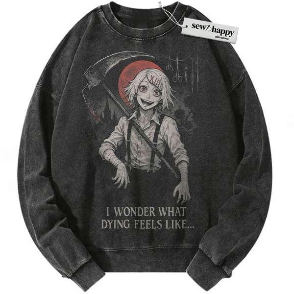 Wash Sweatshirt Juuzou Suzuya Sweatshirt, Tokyo Ghoul Sweatshirt, Anime Sweatshirt, Vintage Sweatshirt