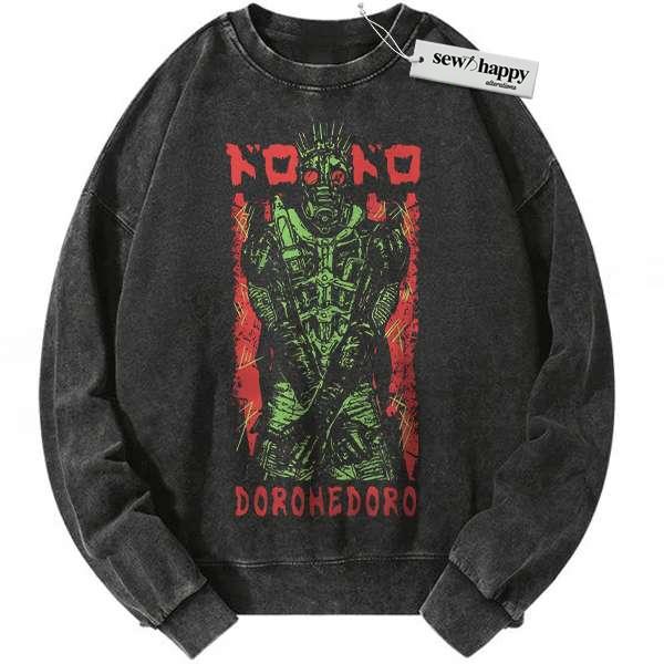 Wash Sweatshirt Kaiman Sweatshirt, Dorohedoro Sweatshirt, Anime Sweatshirt, Vintage Sweatshirt