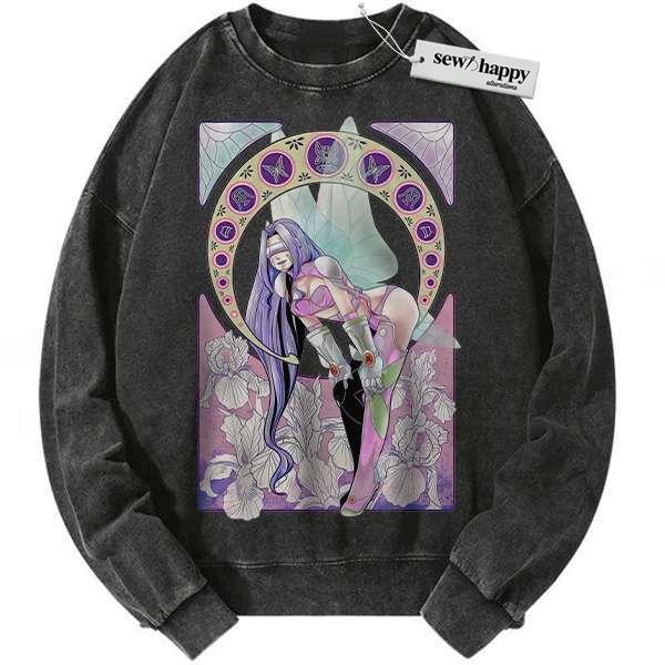 Wash Sweatshirt Kazemon Sweatshirt, Digimon Adventure Sweatshirt, Anime Sweatshirt, Vintage Sweatshirt