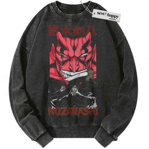 Wash Sweatshirt Kenpachi Zaraki Sweatshirt, Bleach Sweatshirt, Anime Sweatshirt, Vintage Sweatshirt