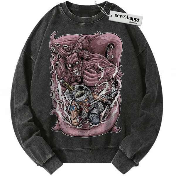 Wash Sweatshirt Killer Bee Sweatshirt, Naruto Sweatshirt, Anime Sweatshirt, Vintage Sweatshirt