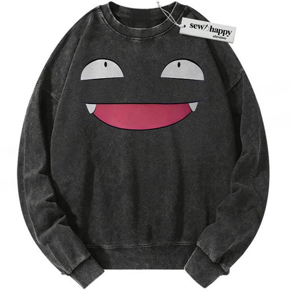 Wash Sweatshirt Koffing Sweatshirt, Pokemon Sweatshirt, Anime Sweatshirt, Vintage Sweatshirt