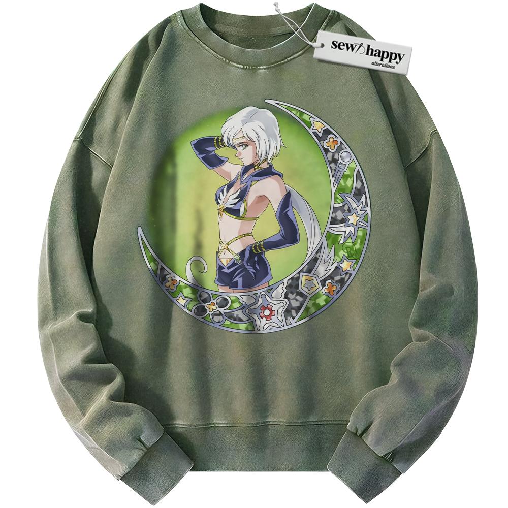 Wash Sweatshirt Kou Yaten Sweatshirt, Sailor Star Healer Sweatshirt, Sailor Moon Sweatshirt, Anime Sweatshirt, Vintage Sweater