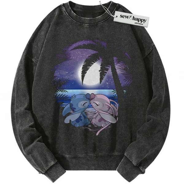 Wash Sweatshirt Lilo and Stitch Sweatshirt, Disney Sweatshirt, Animated Sweatshirt, Vintage Sweater