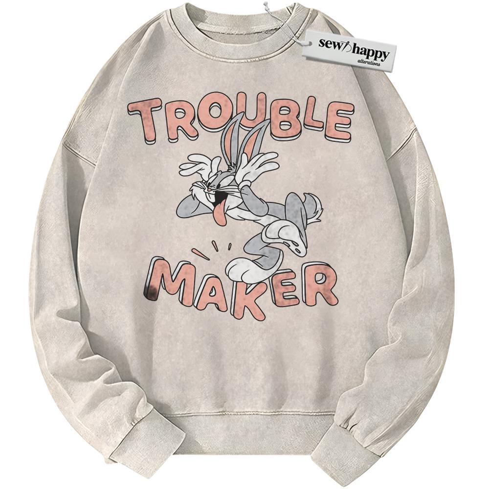 Wash Sweatshirt Looney Tunes Sweatshirt, Animated Sweatshirt, Vintage Sweater