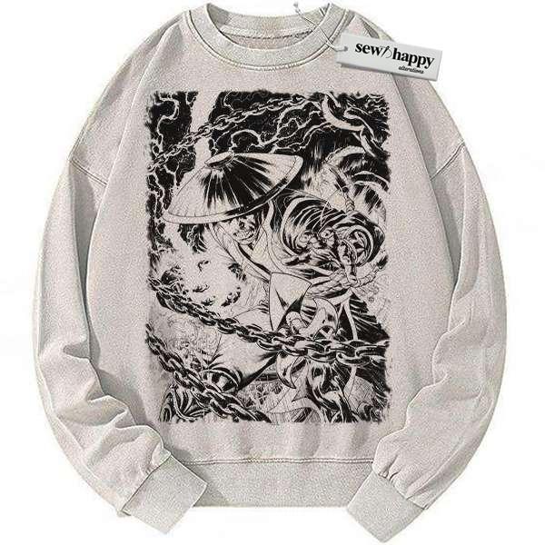 Wash Sweatshirt Lord Raiden Sweatshirt, Mortal Kombat Sweatshirt, Game Sweatshirt, Vintage Sweater