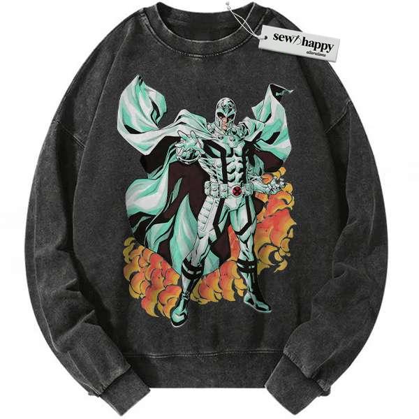 Wash Sweatshirt Magneto Sweatshirt, Marvel Comics Sweatshirt, Vintage Sweatshirt