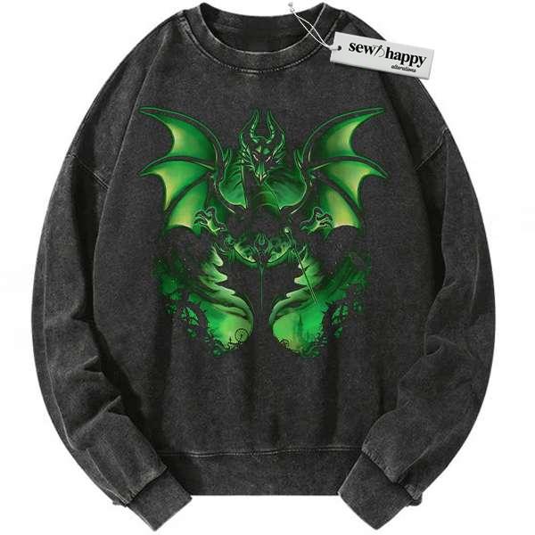 Wash Sweatshirt Maleficent: Mistress of Evil Sweatshirt, Animated Sweatshirt, Vintage Sweatshirt