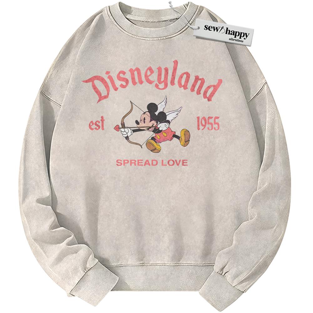 Wash Sweatshirt Mickey Mouse Sweatshirt, Disney Sweatshirt, Cartoon Sweatshirt, Vintage Sweater