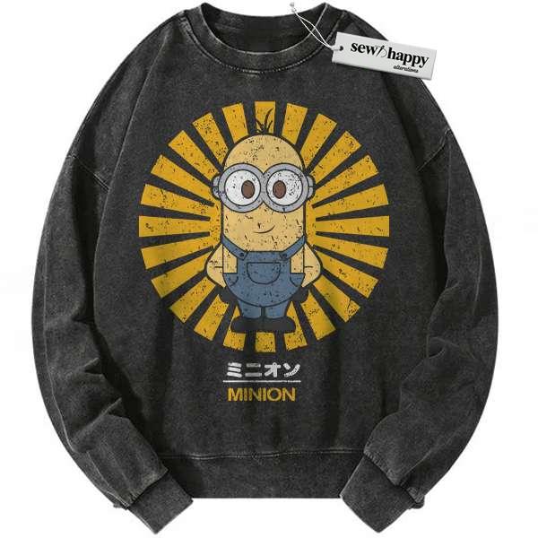Wash Sweatshirt Minions Sweatshirt, Animated Sweatshirt, Vintage Sweatshirt