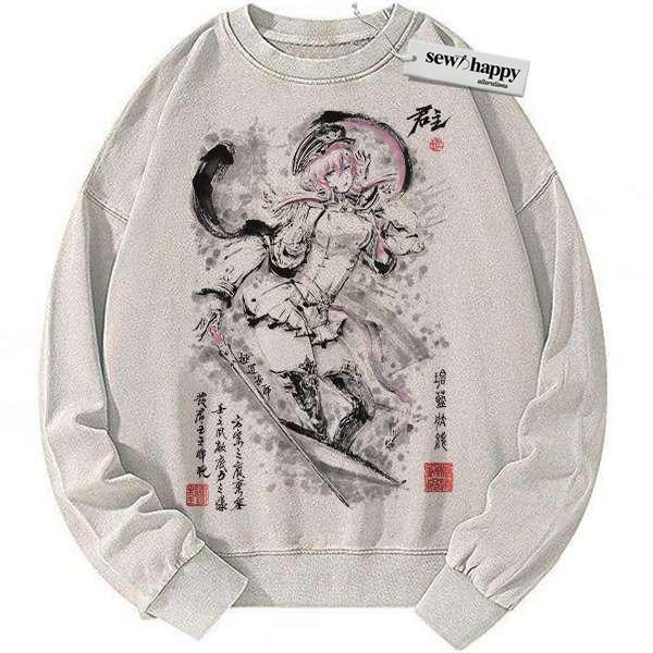 Wash Sweatshirt Monarch Sweatshirt, Azur Lane Sweatshirt, Game Sweatshirt, Vintage Sweater