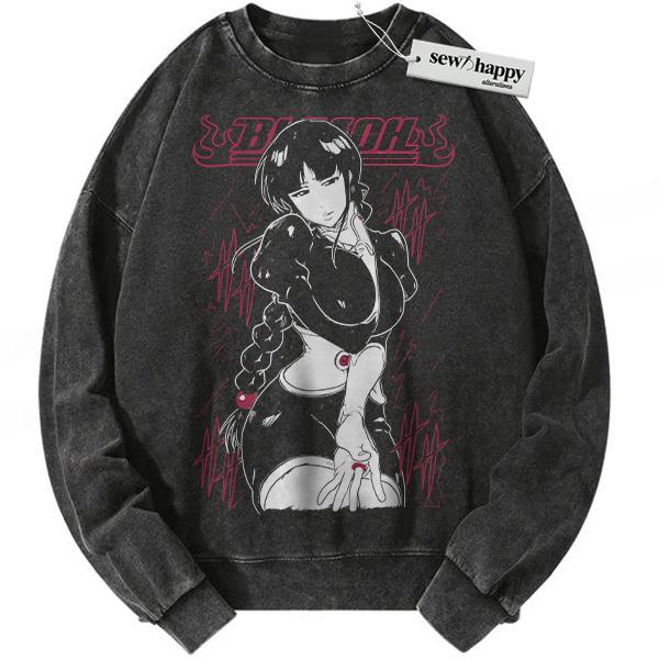 Wash Sweatshirt Nemu Kurotsuchi Sweatshirt, Bleach Sweatshirt, Anime Sweatshirt, Vintage Sweatshirt