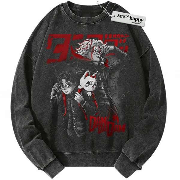 Wash Sweatshirt Okarun Sweatshirt, Ken Takakura Sweatshirt, Turbo Granny Sweatshirt, Dandadan Sweatshirt, Anime Sweatshirt, Vintage Sweatshirt