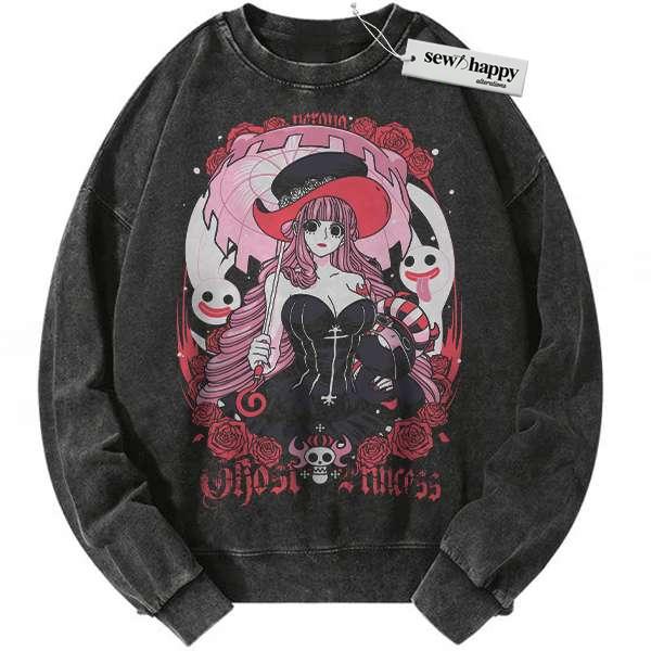 Wash Sweatshirt Perona Sweatshirt, One Piece Sweatshirt, Anime Sweatshirt, Vintage Sweater
