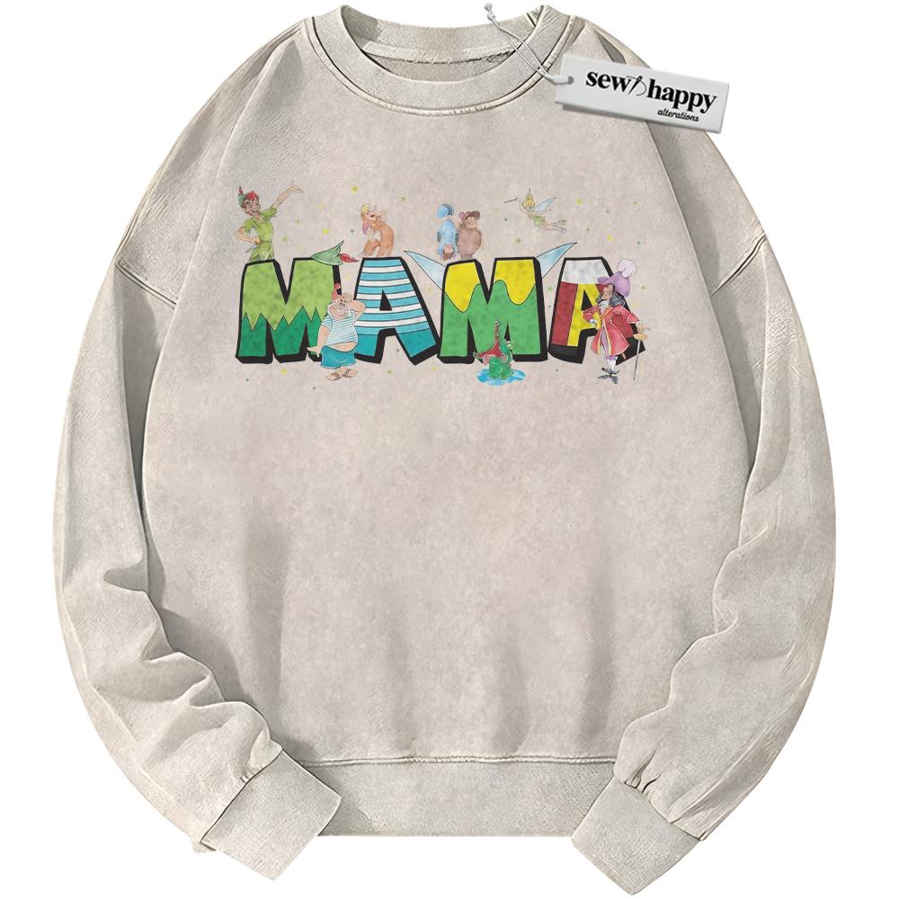 Wash Sweatshirt Peter Pan Sweatshirt, Mother's Day Sweatshirt, Animated Sweatshirt, Vintage Sweater