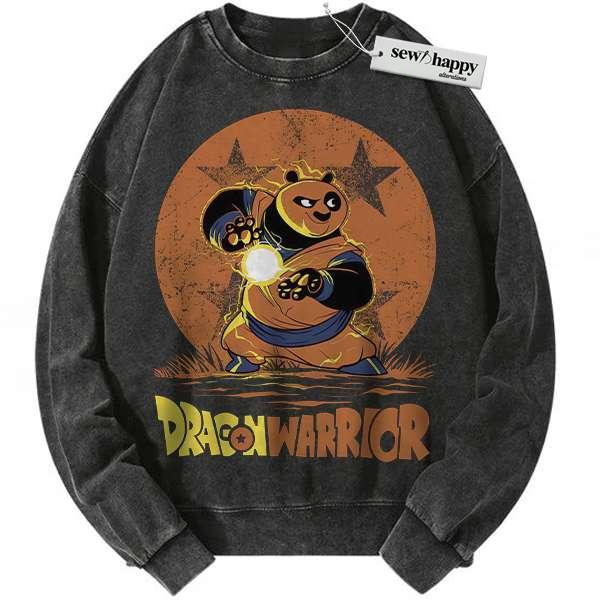 Wash Sweatshirt Po Sweatshirt, Kung Fu Panda Sweatshirt, Animated Sweatshirt, Vintage Sweater