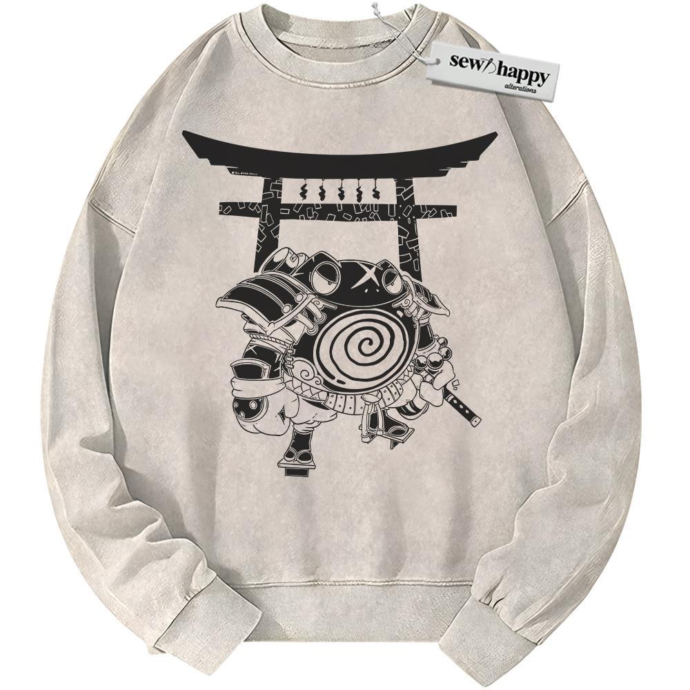 Wash Sweatshirt Poliwrath Sweatshirt, Pokemon Sweatshirt, PKM Sweatshirt, Anime Sweatshirt, Vintage Sweater