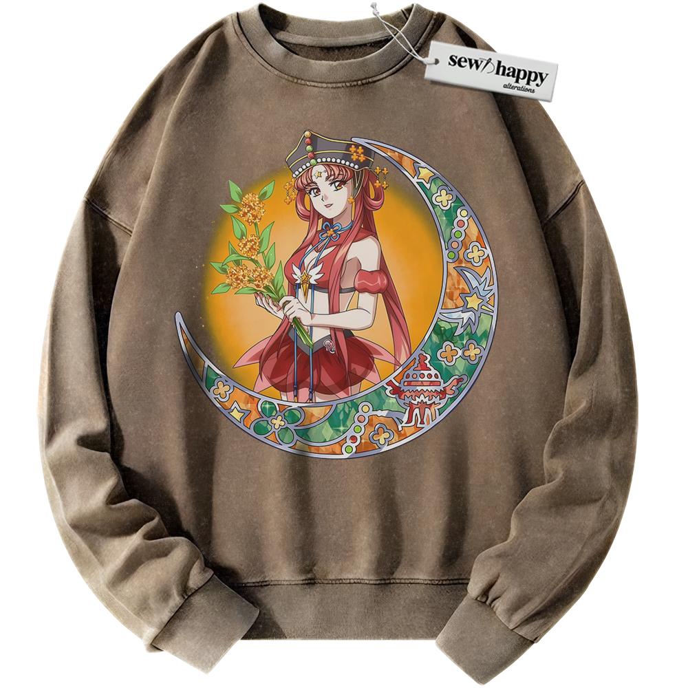 Wash Sweatshirt Princess Kakyuu Sweatshirt, Sailor Kakyuu Sweatshirt, Sailor Moon Sweatshirt, Anime Sweatshirt, Vintage Sweater