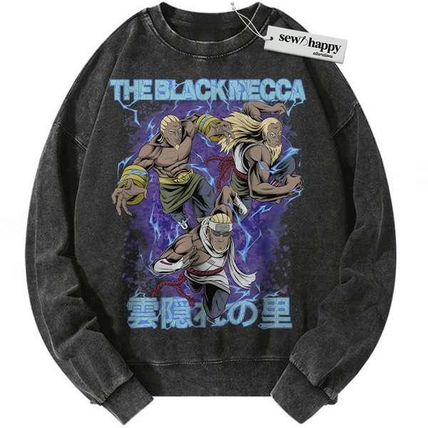 Wash Sweatshirt Raikage Sweatshirt, Naruto Sweatshirt, Anime Sweatshirt, Vintage Sweatshirt