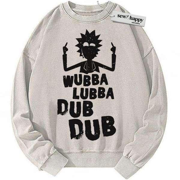 Wash Sweatshirt Rick Sanchez Sweatshirt, Rick and Morty Sweatshirt, Animated Sweatshirt, Vintage Sweatshirt