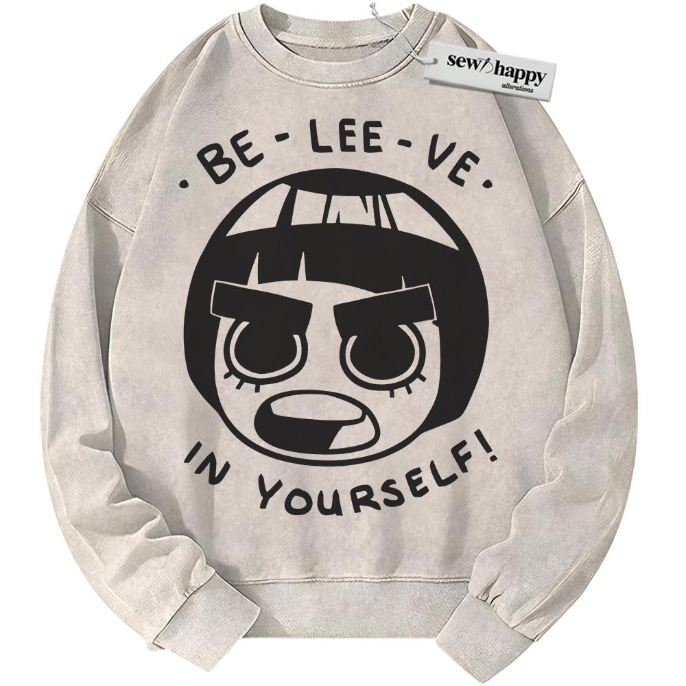 Wash Sweatshirt Rock Lee Sweatshirt, Naruto Sweatshirt, Anime Sweatshirt, Vintage Sweater