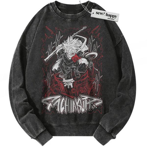 Wash Sweatshirt Rudo Surebrec Sweatshirt, Gachiakuta Sweatshirt, Anime Sweatshirt, Vintage Sweatshirt
