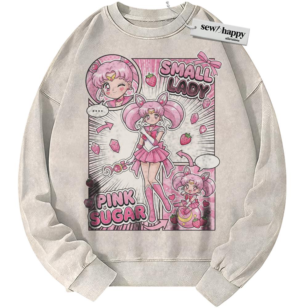 Wash Sweatshirt Sailor Chibi Moon Sweatshirt, Chibiusa Sweatshirt, Sailor Moon Sweatshirt, Anime Sweatshirt, Vintage Sweater Wash Sweatshirt Sailor Chibi Moon Sweatshirt, Chibiusa Sweatshirt, Sailor Moon Sweatshirt, Anime Sweatshirt, Vintage Sweater - Image 1