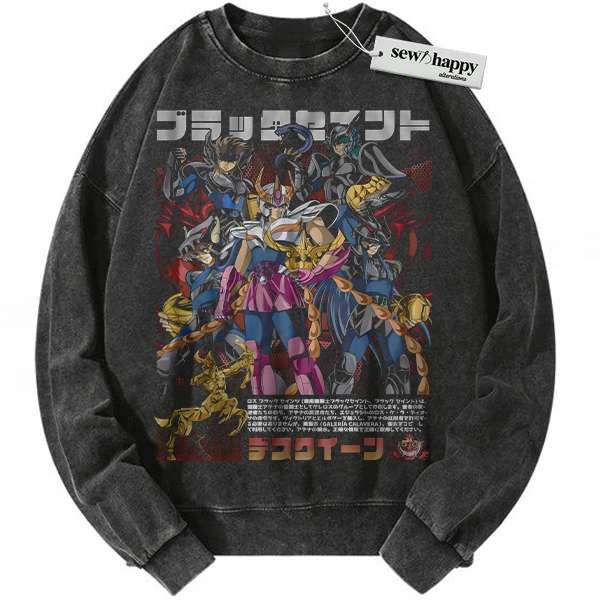 Wash Sweatshirt Saint Seiya Sweatshirt, Anime Sweatshirt, Vintage Sweatshirt Wash Sweatshirt Saint Seiya Sweatshirt, Anime Sweatshirt, Vintage Sweatshirt - Image 1
