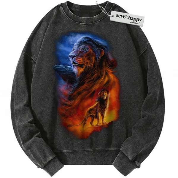 Wash Sweatshirt Scar Sweatshirt, The Lion King Sweatshirt, Disney Sweatshirt, Animated Sweatshirt, Vintage Sweatshirt