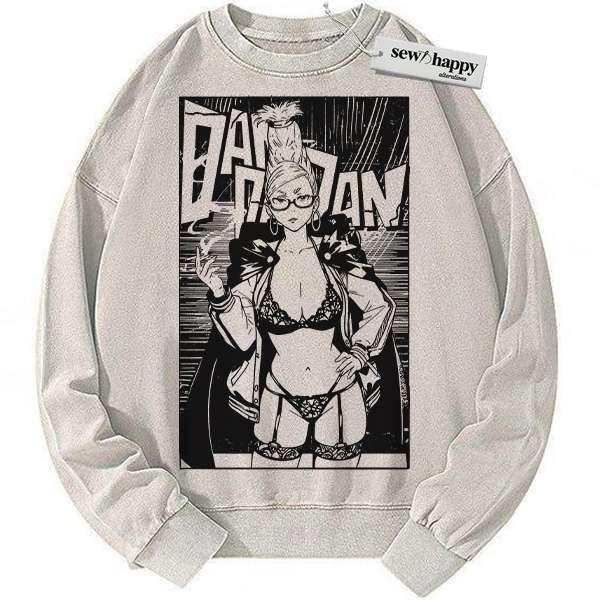 Wash Sweatshirt Seiko Ayase Sweatshirt, Dandadan Sweatshirt, Anime Sweatshirt, Vintage Sweatshirt