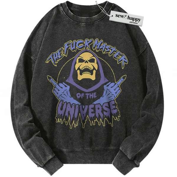 Wash Sweatshirt Skeletor Sweatshirt, Masters of the Universe Sweatshirt, Animated Sweatshirt, Vintage Sweatshirt