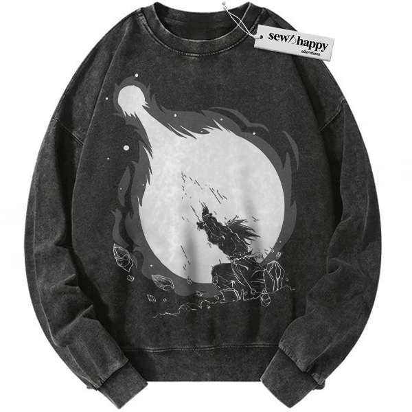 Wash Sweatshirt Son Goku Sweatshirt, Dragon Ball Z Sweatshirt, DBZ Sweatshirt, Anime Sweatshirt, Vintage Sweater