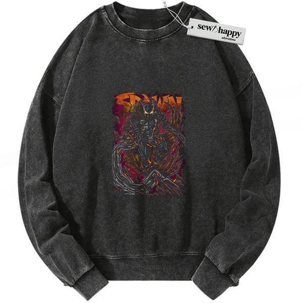 Wash Sweatshirt Spawn Sweatshirt, Image Comics Sweatshirt, Vintage Sweatshirt