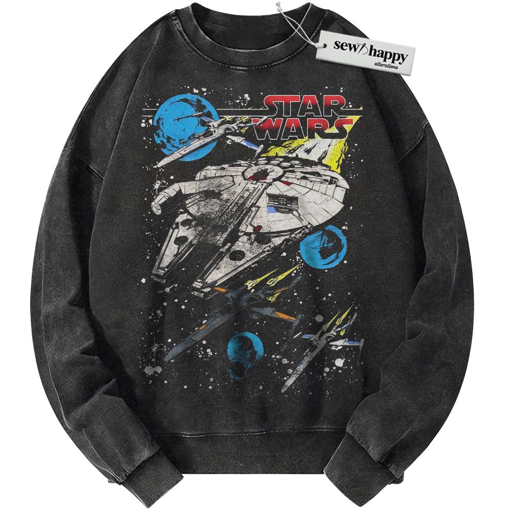 Wash Sweatshirt Star Wars Sweatshirt, Movie Sweatshirt, Vintage Sweater