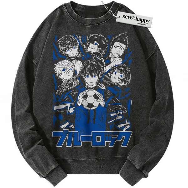 Wash Sweatshirt Team Z Sweatshirt, Blue Lock Sweatshirt, Anime Sweatshirt, Vintage Sweatshirt