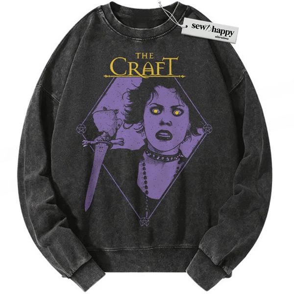 Wash Sweatshirt The Craft Sweatshirt, Horror Movie Sweatshirt, Halloween Sweatshirt, Vintage Sweatshirt