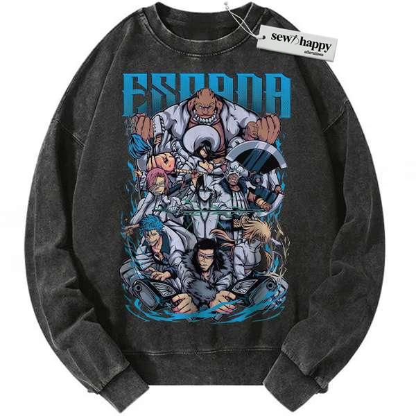 Wash Sweatshirt The Espada Sweatshirt, Bleach Sweatshirt, Anime Sweatshirt, Vintage Sweatshirt