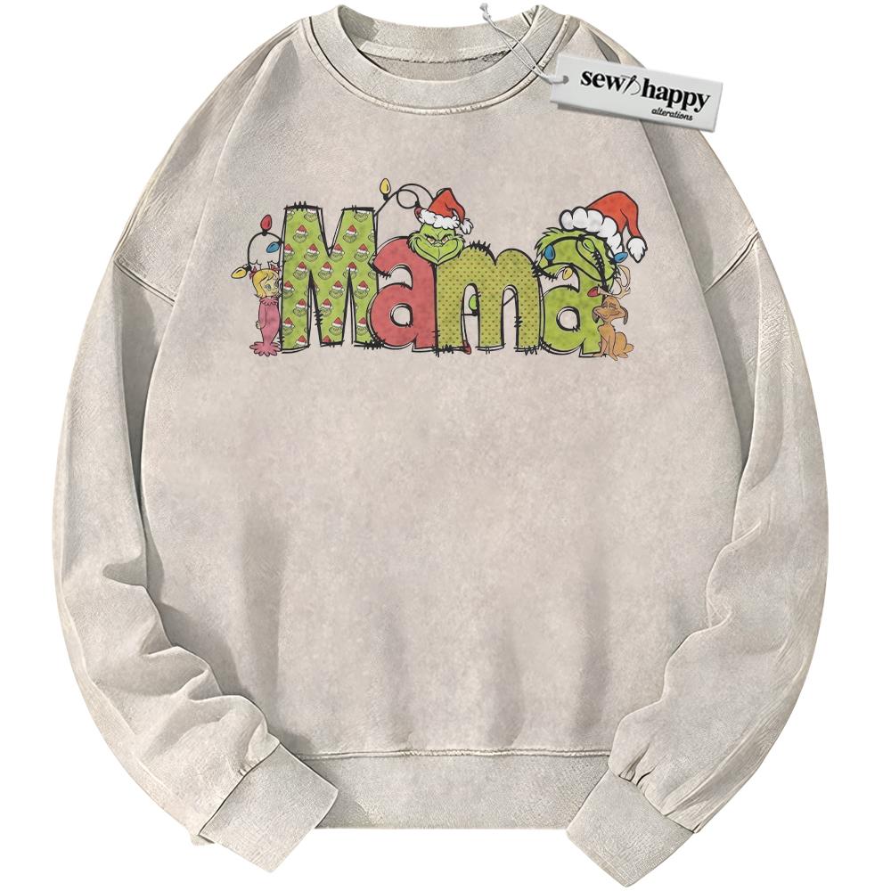 Wash Sweatshirt The Grinch Sweatshirt, Mother's Day Sweatshirt, Animated Sweatshirt, Vintage Sweater